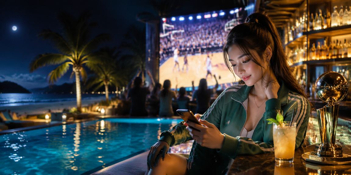 Hội viên xsgl theo dõi cược bóng rổ tại bờ biển Côn Đảo
